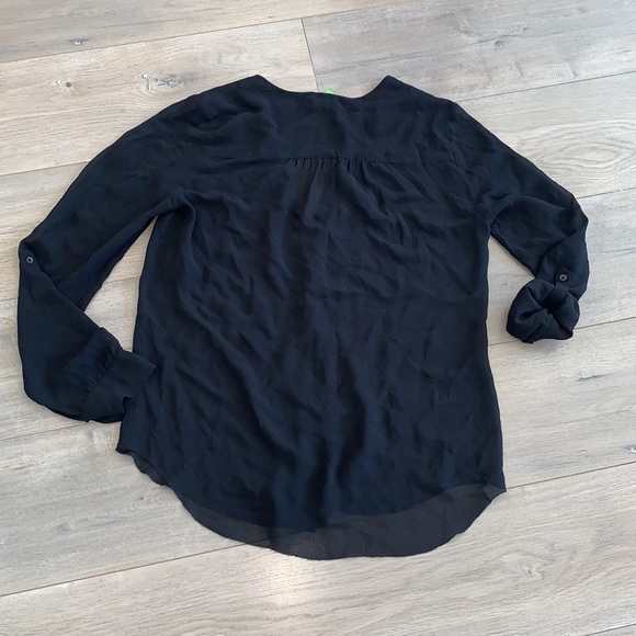 Babaton Finley Black Silk Blouse Shirt Small - Picture 9 of 9